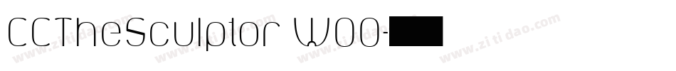 CCTheSculptor W00字体转换